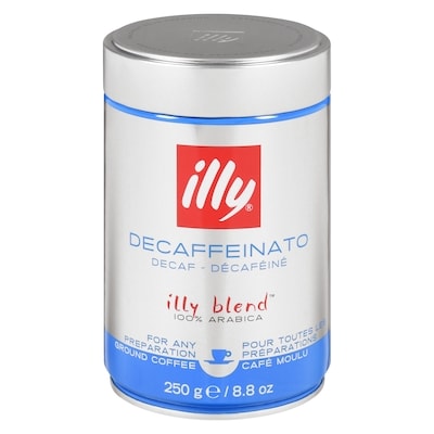 Illy Decaffeinato café moulu décaféiné 250 g, 6,80 $/100g