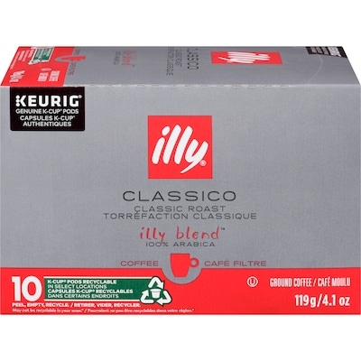 Illy Classico Ground Coffee Classic Roast 119 g, $11.76/100g