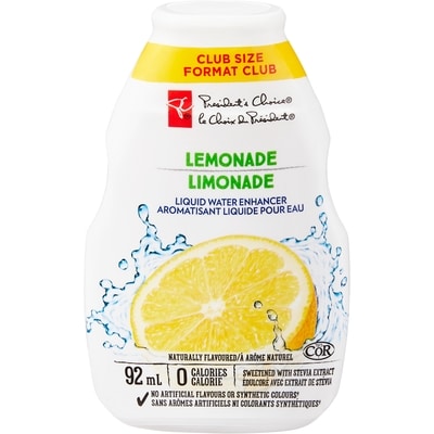 President's Choice Lemonade Liquid Water Enhancer, Club Size 92 ml, $5.43/100ml