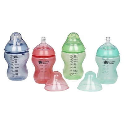 Tommee Tippee Closer to nature biberons colorés 260 ml 0 m+ 4x1.0 ea, 8,12 $/1ch