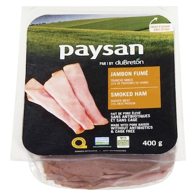 Paysan Jambon fumé 400 g, 3,37 $/100g