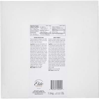 Elite Sweets Gâteau au fromage simple 1.9 kg, 1,58 $/100g