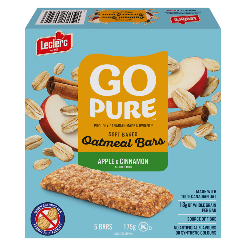 Go Pure Oatmeal Bars Apple & Cinnamon