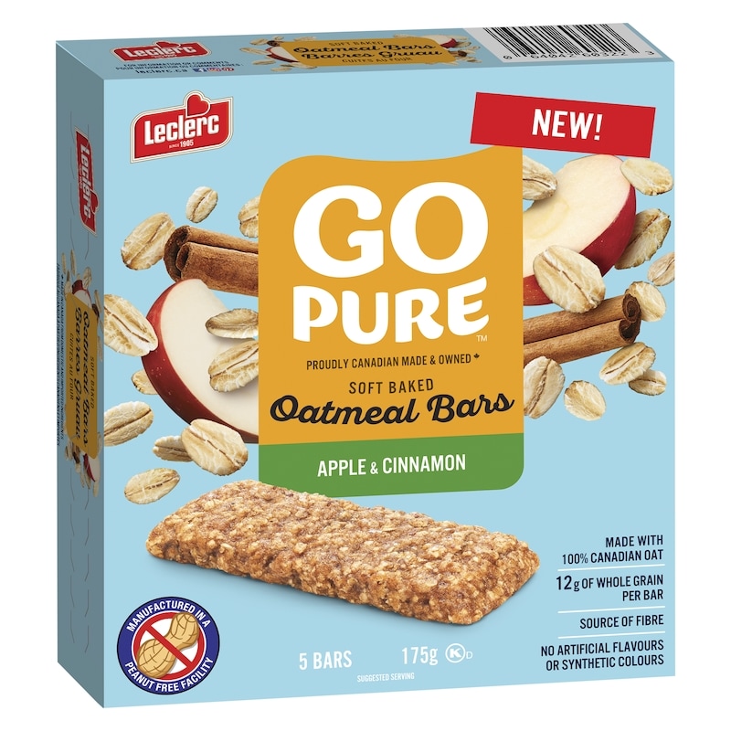 Go Pure Oatmeal Bars Apple & Cinnamon