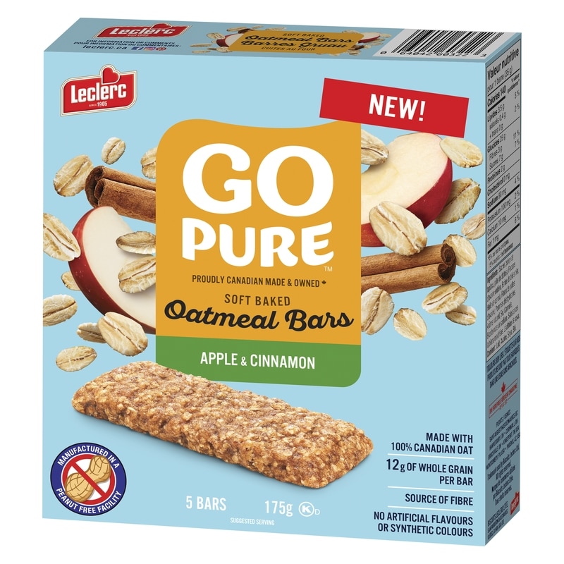 Go Pure Oatmeal Bars Apple & Cinnamon