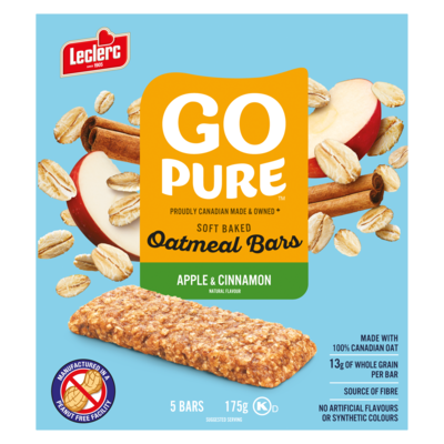 Go Pure Oatmeal Bars Apple & Cinnamon