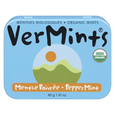VerMints Organic Mints Peppermint 40 g, $14.98/100g