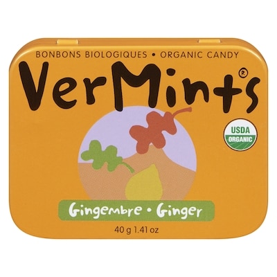 VerMints Organic Candy Ginger 40 g, $14.98/100g