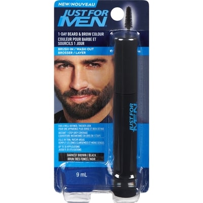 Just For Men Couleur pour barbe et sourcils 1 jour brun très foncé / noir 9 ml, 244,33 $/100ml