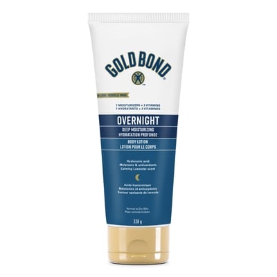 Gold Bond Overnight Hydratation profonde lotion pour le corps, senteur lavande 116 g, 12,06 $/100g