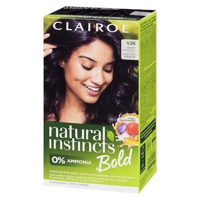 Natural Instincts Bold, V26 Violet Passifora, permanent hair dye with 0% ammonia