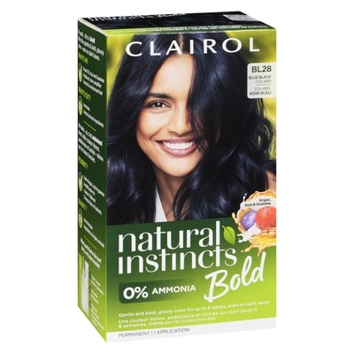 Natural Instincts Bold, BL28 Blue Black Colibri, permanent hair dye with 0% ammonia
