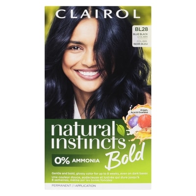 Natural Instincts Bold, BL28 Blue Black Colibri, permanent hair dye with 0% ammonia