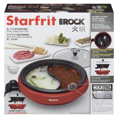 Starfrit The Rock 3 L Electric Dual-Sided Hot Pot 1 ea, $60.00/1ea