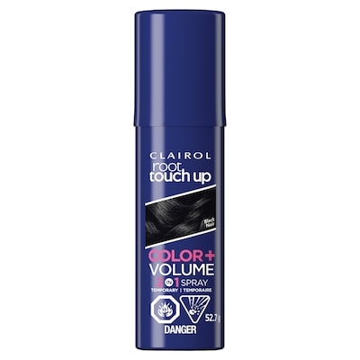 Clairol Root Touch-Up, Noir, Vaporisateur Temporaire 2en1 couvre la repousse grise et ajoute un élan de volume 1 ea, 16,49 $/1ch