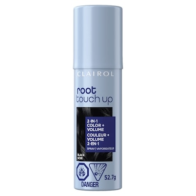 Clairol Root Touch-Up Vaporisateur Temporaire 2en1, Noir, couvre la repousse grise et ajoute un élan de volume 1 ea, 15,99 $/1ch