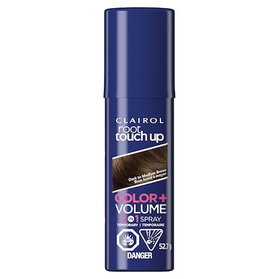 Clairol Root Touch-Up Dark to Medium Brown, Temporary Spray 2in1: 100% gray coverage and volume boost 1 ea, $10.49/1ea