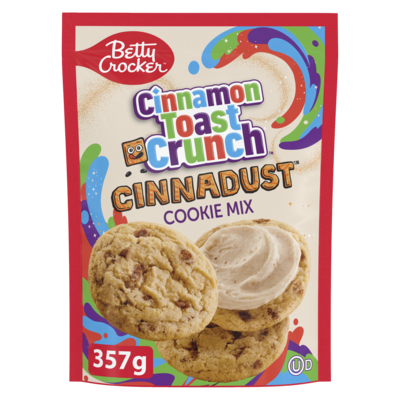 Betty Crocker Cookies Mix, Cinnamon Toast Crunch 357 g, $1.26/100g