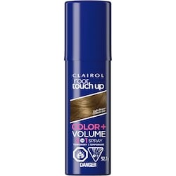 Root Touch-Up Light Brown, Temporary Spray 2in1: 100% gray coverage and volume boost