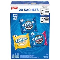 Christie Biscuits-sandwiches OREO L’original, Double crème et Dorés à saveur de vanille 482 g, 2,49 $/100g