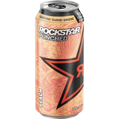 Rockstar Punched Peach 12-Can 12x473.0 ml, $0.41/100ml