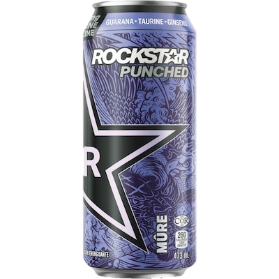 Rockstar Punched la mûre 473 ml, 0,84 $/100ml