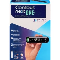 Contour Next one ensemble pour la surveillance de la glycémie 1 ea, 44,99 $/1ch