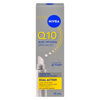 Nivea Q10 Anti-Wrinkle Specialist Targeted Wrinkle Filler 15 ml, $154.60/100ml