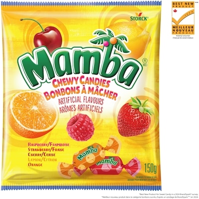Mamba Bonbons à mâcher 150 g, 2,33 $/100g