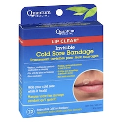 QUANTUM HEALTH Lip Clear Invisible Cold Sore Bandage - 12 ea