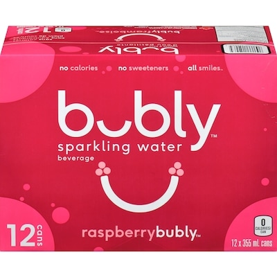 Bubly Sparkling Water Raspberry 12x355.0 ml, $0.15/100ml