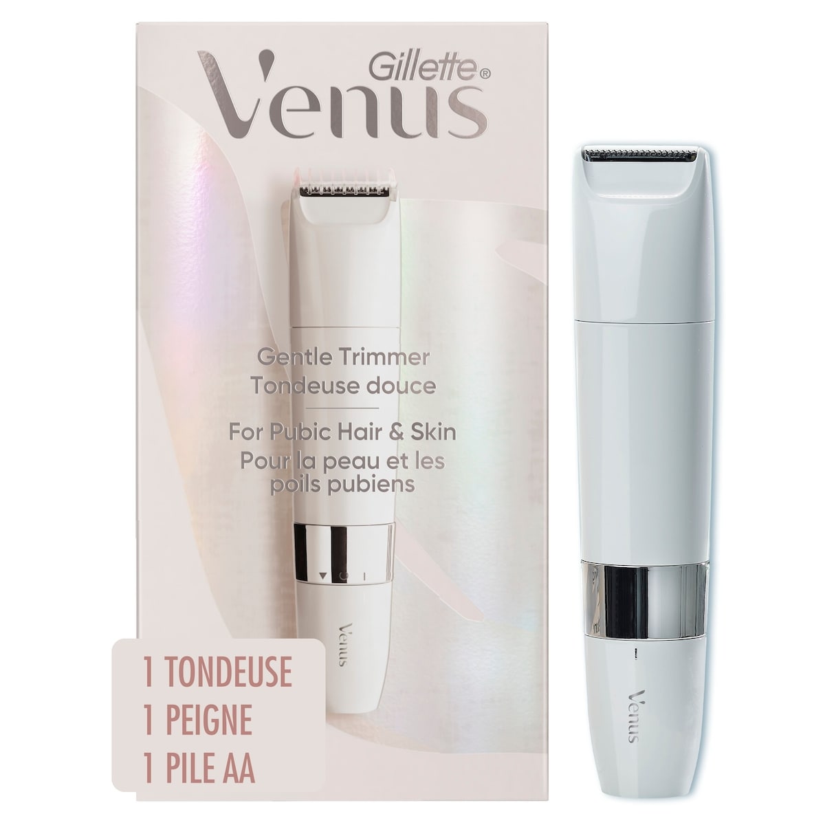 Gillette Tondeuse pour poils pubiens et peau, à piles 1 ea, 46,99 $/1ch