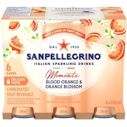 SanPellegrino Boissons pétillantes, orange sanguine et fleur d'oranger 6x330.0 ml, 0,38 $/100ml