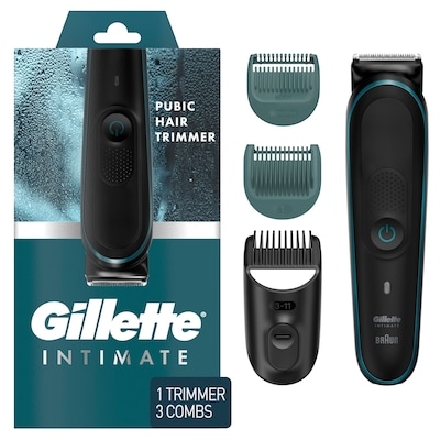 Gillette Intimate Men’s Pubic Hair Trimmer, SkinFirst Pubic Hair Trimmer For Men, Waterproof, Cordless For Wet/Dry Use, Shaver For Men, Lifetime Sharp Blades 1 ea, $79.99/1ea