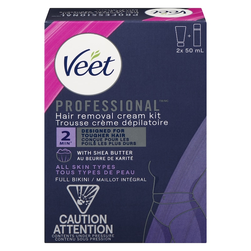 Professional Hair Removal Cream Kit All Skin Types Full Bikini