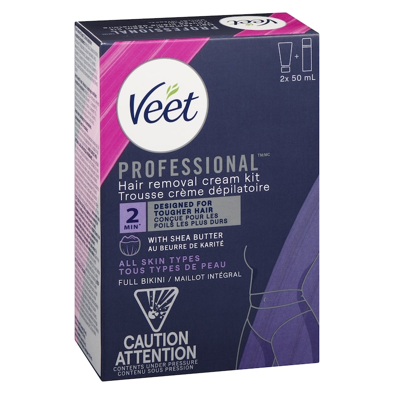 Professional Hair Removal Cream Kit All Skin Types Full Bikini