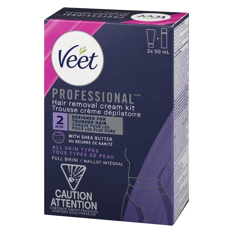 Professional Hair Removal Cream Kit All Skin Types Full Bikini