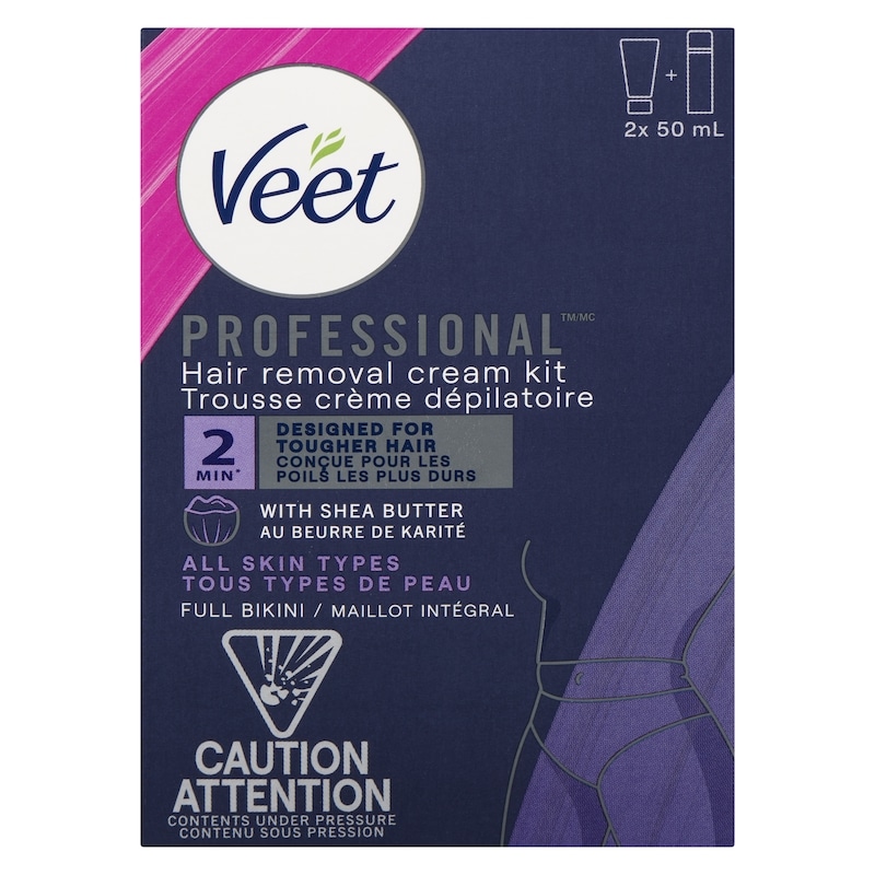 Professional Hair Removal Cream Kit All Skin Types Full Bikini