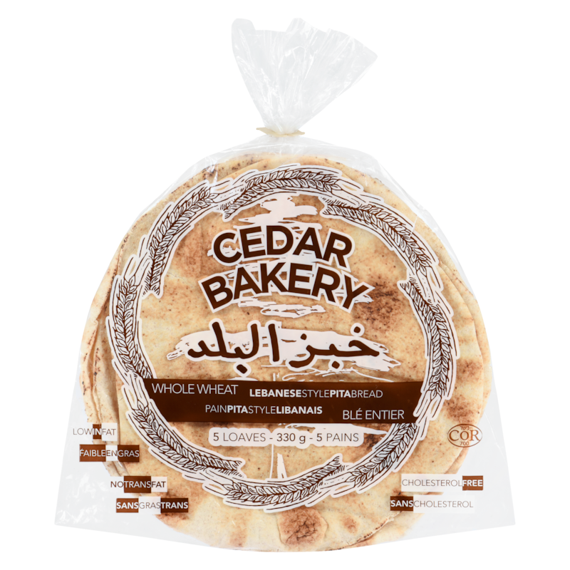 Whole Wheat Lebanese-Style Pita Bread