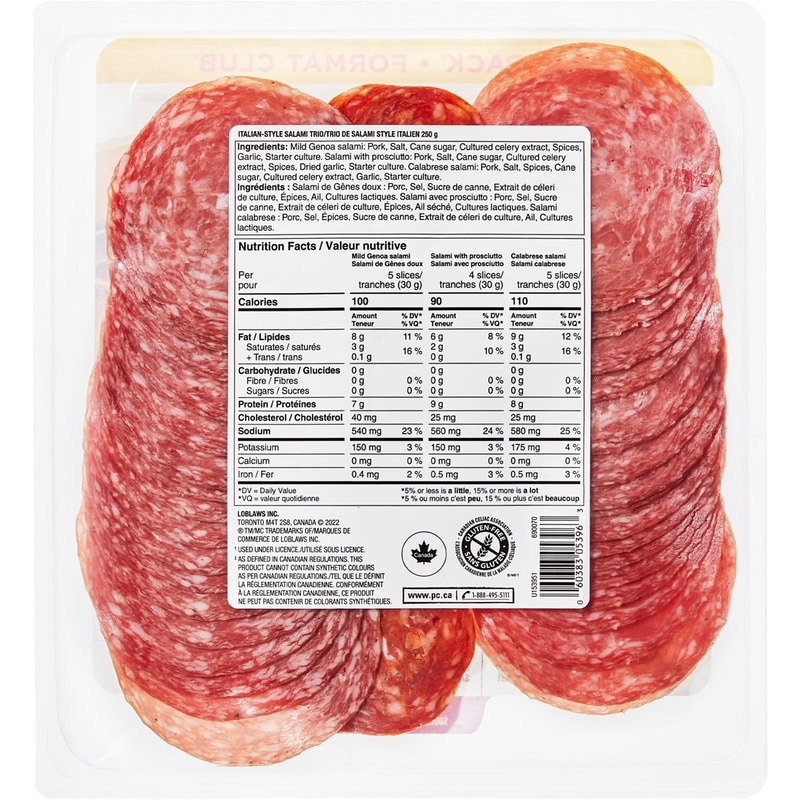 Italian-Style Salami Trio, Club Pack