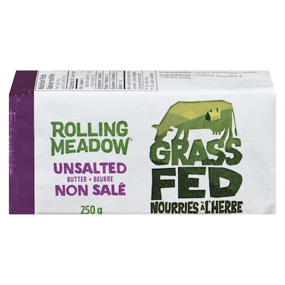 Rolling Meadow Butter Unsalted 250 g, $3.00/100g