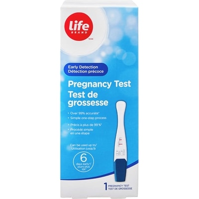 Life Brand Early Detection Pregancy Test 1 ea, $11.49/1ea