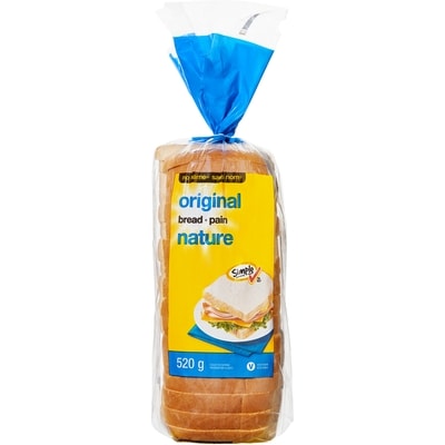 No Name Original Bread 520 g, $0.48/100g