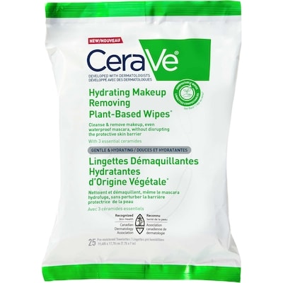Cerave Hydrating Makeup Removing Plant-Based 25 ea, $0.66/1ea