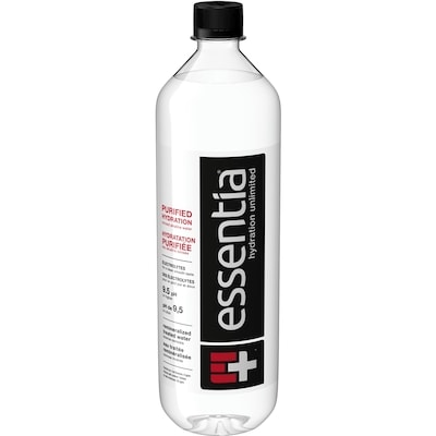 Essentia Eau alcaline ionisée, ph de 9,5 ou plus 1 l, 0,30 $/100ml