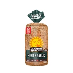 Country Harvest Pain Fines herbes et ail 600 g, 0,67 $/100g