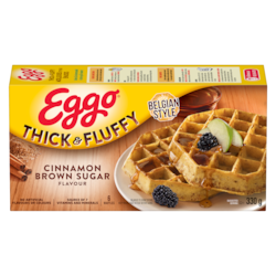 Eggo Thick & Fluffy Waffles Cinnamon Brown Sugar