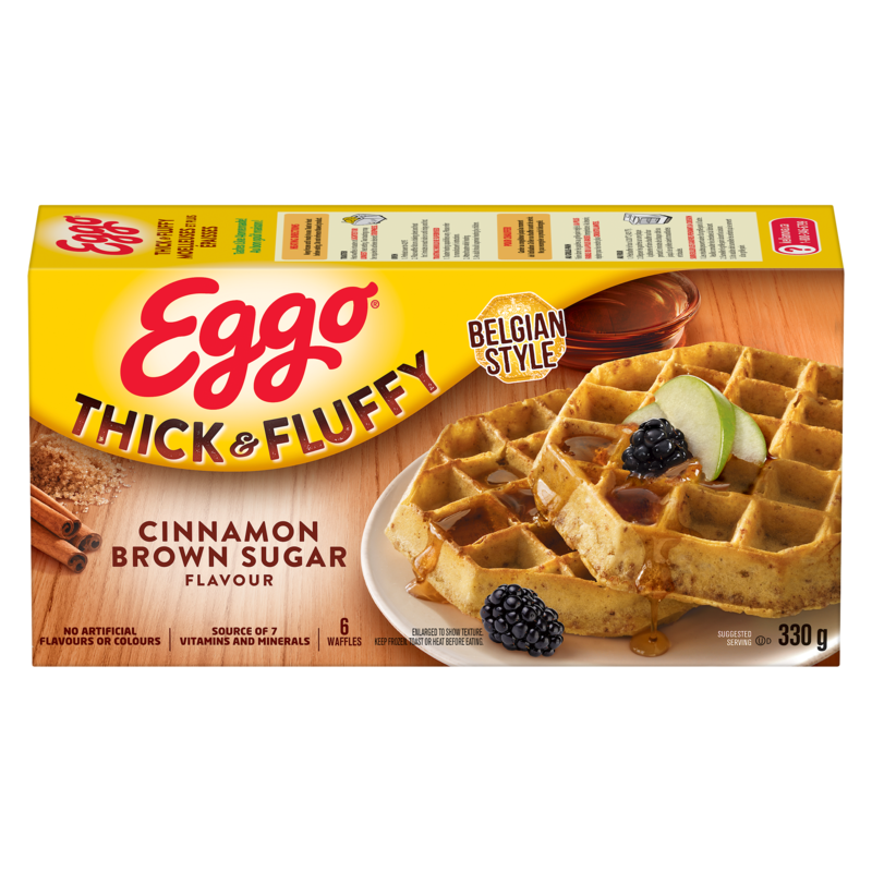 Eggo Thick & Fluffy Waffles Cinnamon Brown Sugar
