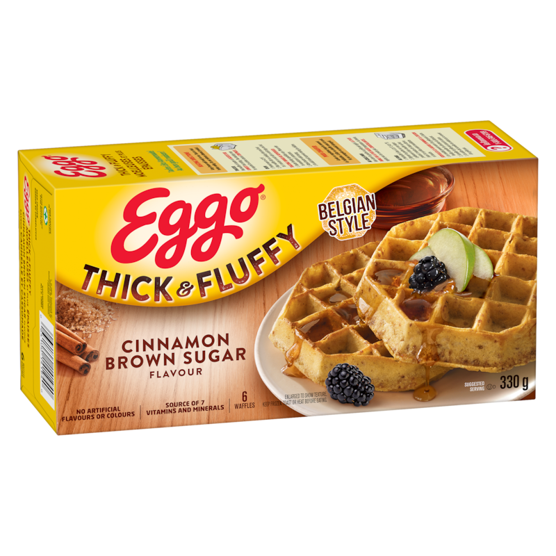 Eggo Thick & Fluffy Waffles Cinnamon Brown Sugar