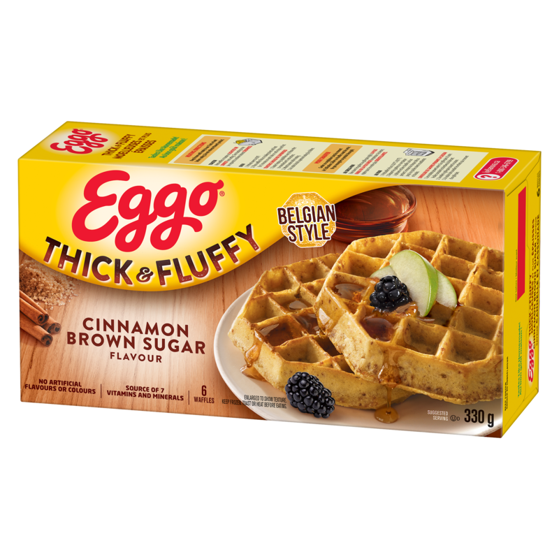 Eggo Thick & Fluffy Waffles Cinnamon Brown Sugar